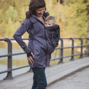 Made by Zuz Schwangerschaftseinsatz für Softshell Parka black denim