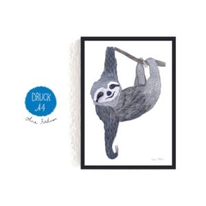 Frau Ottilie – Print DIN A4 Faultier