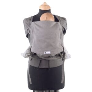 Huckepack Wrap Tai hellgrau/dunkelgrau Mediumsize